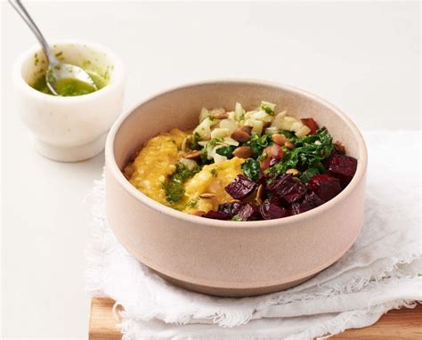 Cauliflower Polenta Bowl - calories, carbs, nutrition