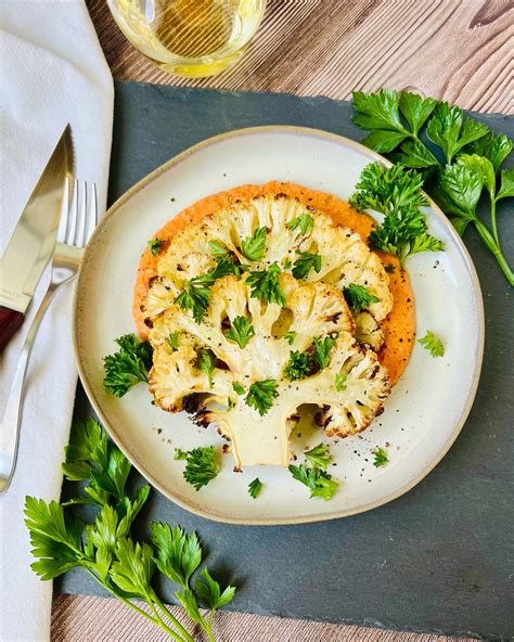 cauliflower steak almond romesco (81892.1) - calories, carbs, nutrition