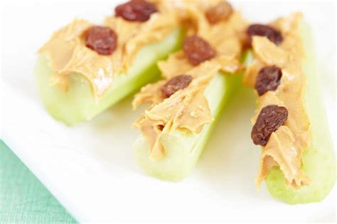 Celery, Raisins, and Peanut Butter Logs - calories, carbs, nutrition