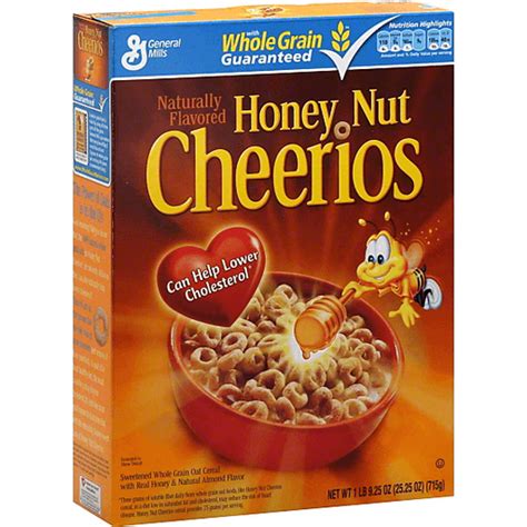 Cereal, Cheerios Honey Nut, General Mills - calories, carbs, nutrition