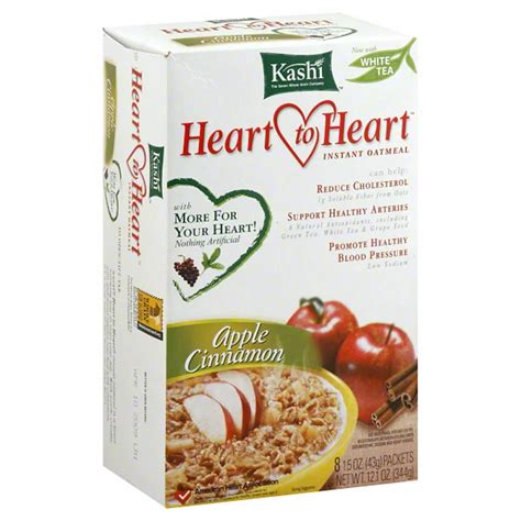 Cereals, KASHI HEART TO HEART, Instant Oatmeal, Apple Cinnamon, dry - calories, carbs, nutrition