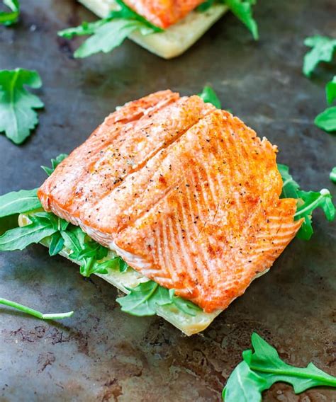 Char Grilled Salmon on Ciabatta - calories, carbs, nutrition