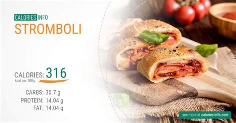 Charcuterie Stromboli - calories, carbs, nutrition