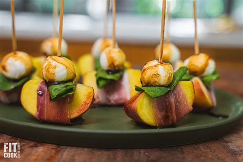 Charred Peaches Wrapped in Prosciutto - calories, carbs, nutrition