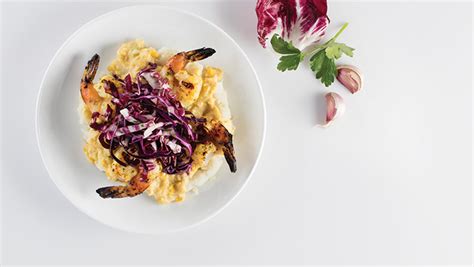Charred Shrimp & Caramelized Leek Potato - calories, carbs, nutrition