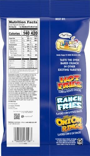 Cheddar Fries - calories, carbs, nutrition