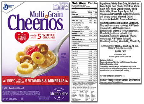Cheerios with Whole Grain - calories, carbs, nutrition