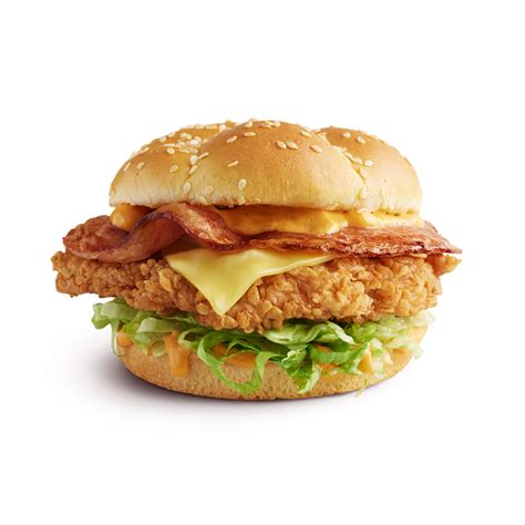 Cheese Bacon & Chicken Fillet Burger - calories, carbs, nutrition