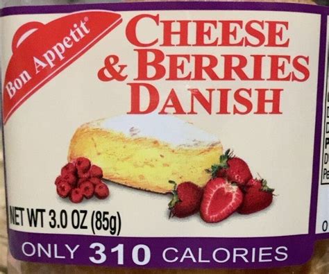 Cheese & Berries Danish - calories, carbs, nutrition