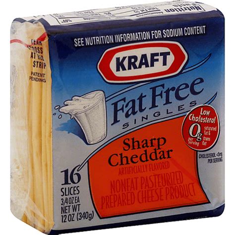 Cheese, cheddar, nonfat or fat free - calories, carbs, nutrition