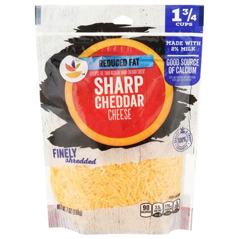 Cheese Cheddar Reduced Fat Sliced 3/4 oz 2 Slices - calories, carbs, nutrition