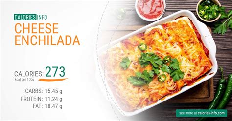 Cheese Enchiladas - calories, carbs, nutrition