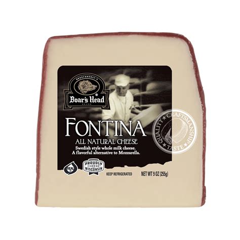 Cheese Fontina Boars Head Sliced 1/2 oz 2 SLC - calories, carbs, nutrition