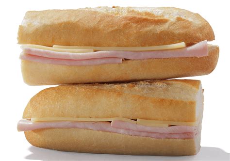 Cheese & Ham Baguette - calories, carbs, nutrition