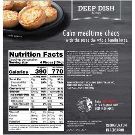 Cheese Pizza Minis - calories, carbs, nutrition
