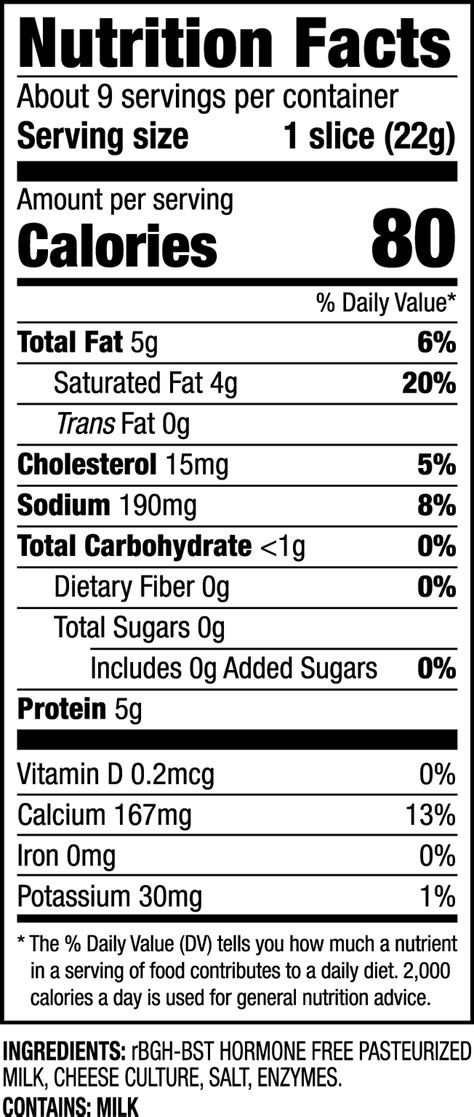 Cheese Provolone Sliced 1/2 oz 1 oz - calories, carbs, nutrition