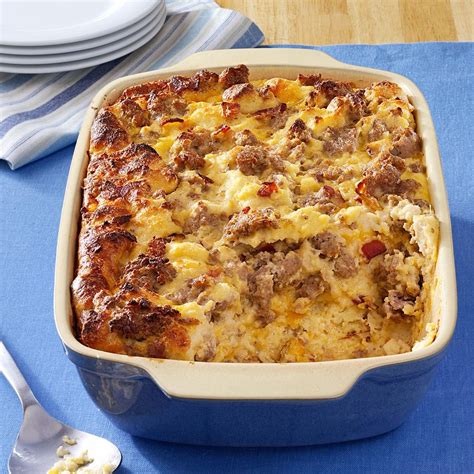 Cheese Sausage Strata - calories, carbs, nutrition