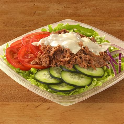 Cheese Steak Salad - calories, carbs, nutrition