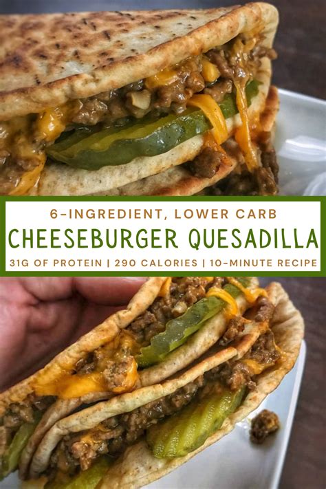 Cheeseburger Quesadilla - calories, carbs, nutrition