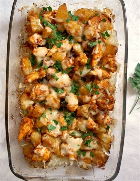 Cheesy Potatoes & Chicken - calories, carbs, nutrition