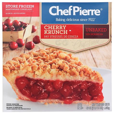 Chef Pierre Cherry Pie, RTB - calories, carbs, nutrition