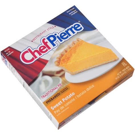 Chef Pierre Sweet Potato Pie, Pre-Sliced, Baked - calories, carbs, nutrition