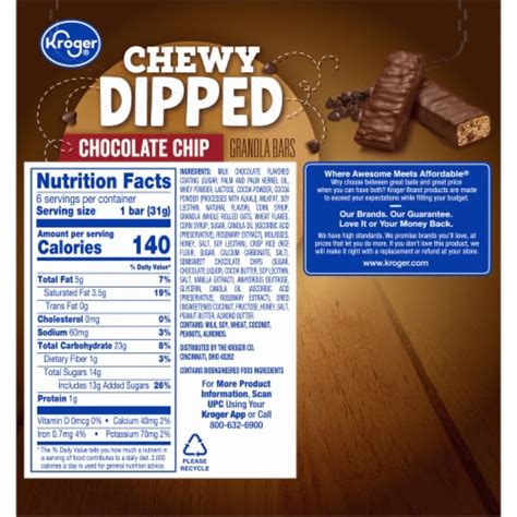 Chewy Chocolate Chip - calories, carbs, nutrition