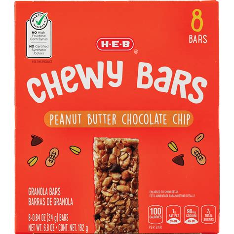 Chewy Peanut Butter Bar - calories, carbs, nutrition