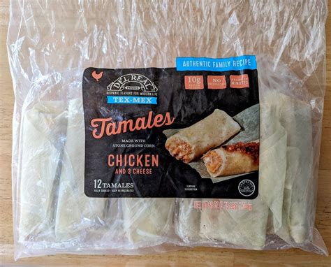 Chicken and Cheese Tamales - calories, carbs, nutrition