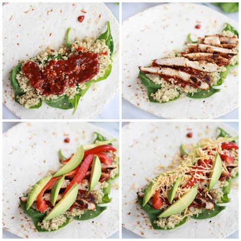 Chicken and Quinoa Wrap - calories, carbs, nutrition