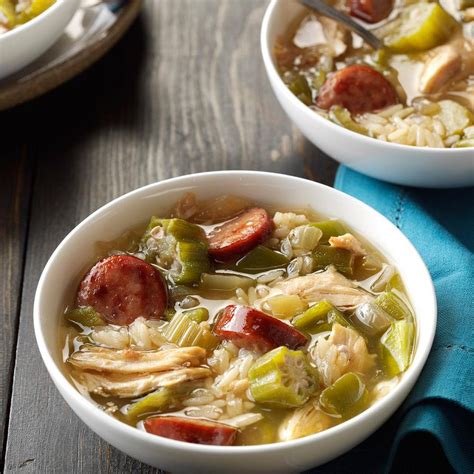 Chicken and Smoked Sausage Gumbo - calories, carbs, nutrition