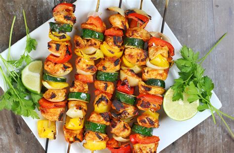 Chicken and Summer Vegetable Kabobs - calories, carbs, nutrition