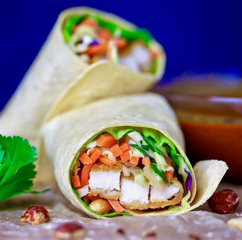 Chicken Asian Wrap - calories, carbs, nutrition