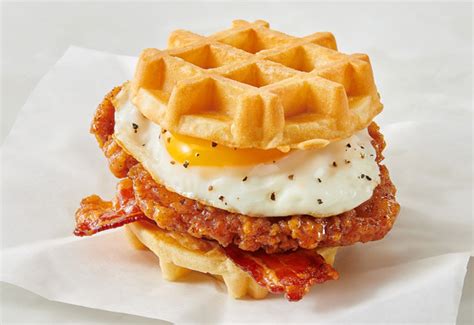 Chicken Bacon Waffle Sandwich - calories, carbs, nutrition