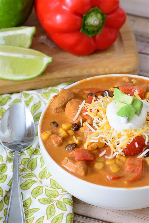 Chicken Baja Enchilada Soup - calories, carbs, nutrition