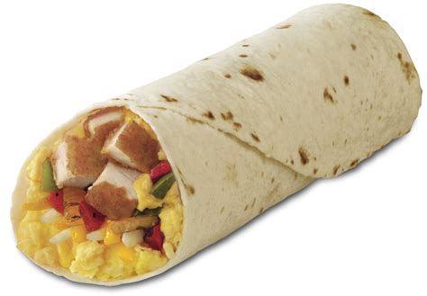 Chicken Breakfast Burrito - calories, carbs, nutrition