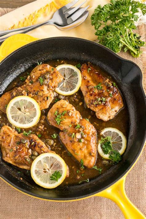 Chicken Breast Piccata with sauce - calories, carbs, nutrition