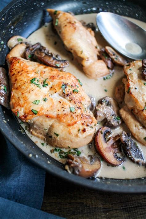 Chicken Breast w/Sherry & Mushrooms - calories, carbs, nutrition