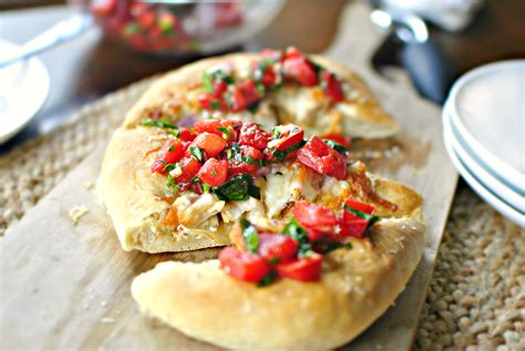 Chicken Bruschetta Pizza - calories, carbs, nutrition