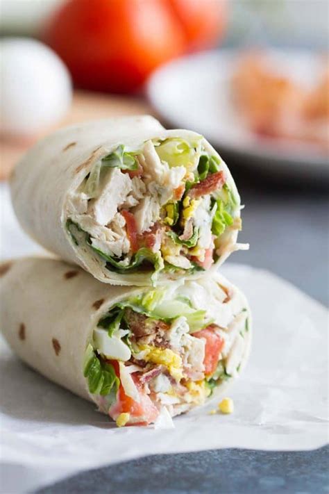 Chicken Cobb Salad Wrap - calories, carbs, nutrition