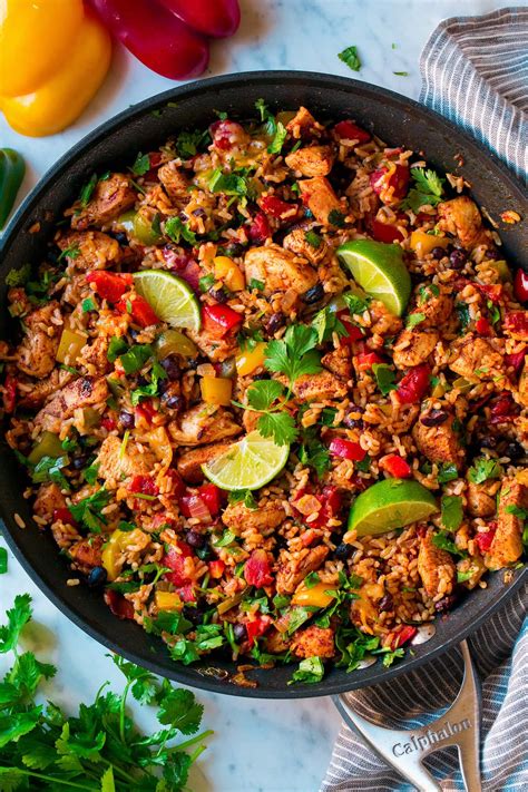 Chicken Fajitas with Citrus Oregano Brown Rice Pinto Beans - calories, carbs, nutrition