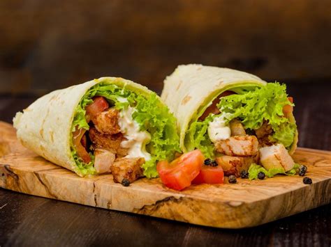 Chicken Feta Wrap - calories, carbs, nutrition