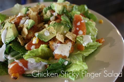 Chicken Finger Salad - calories, carbs, nutrition