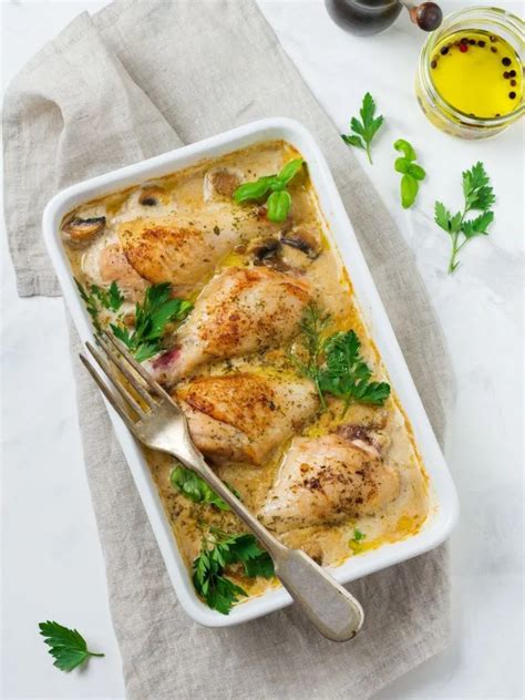 Chicken Fricassee - calories, carbs, nutrition