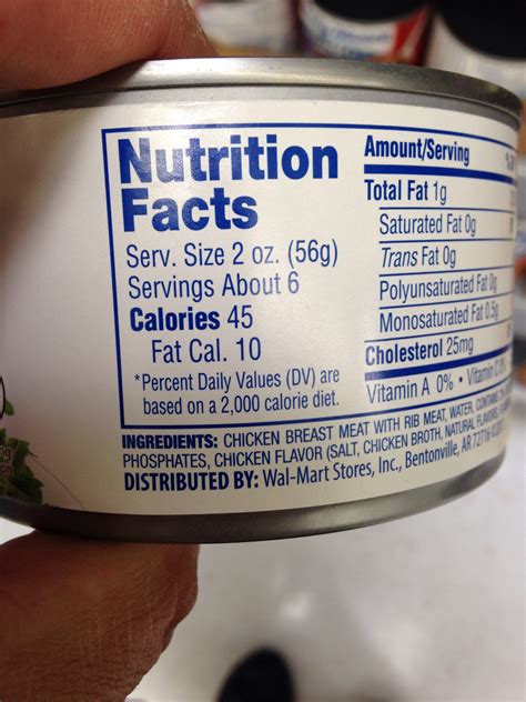 Chicken in Can - calories, carbs, nutrition