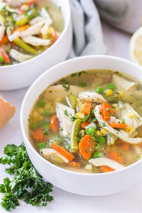 Chicken Noodle Soup with Spring Peas - calories, carbs, nutrition