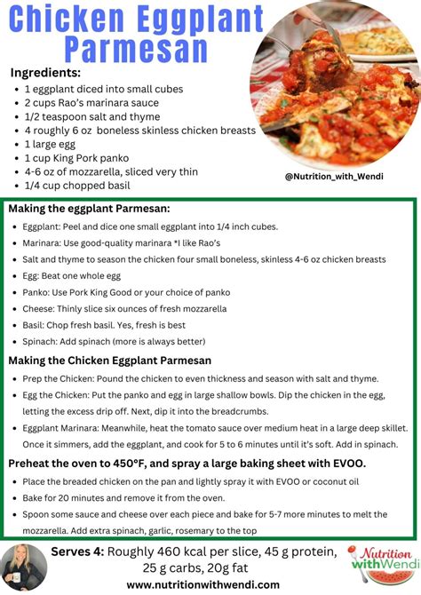 Chicken Parmigiana - calories, carbs, nutrition