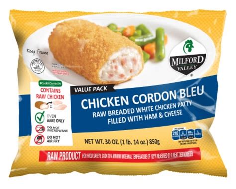 Chicken Patty Cordon Bleu - calories, carbs, nutrition