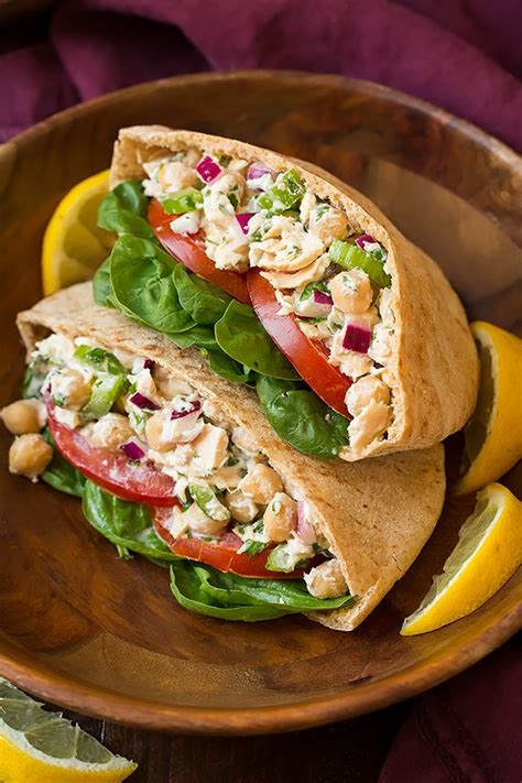 Chicken Pocket Sandwich with a Three Bean Salad Tuscan Style - calories, carbs, nutrition