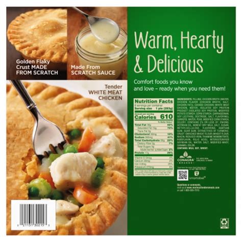 Chicken Pot Pie (Bostwick) - calories, carbs, nutrition